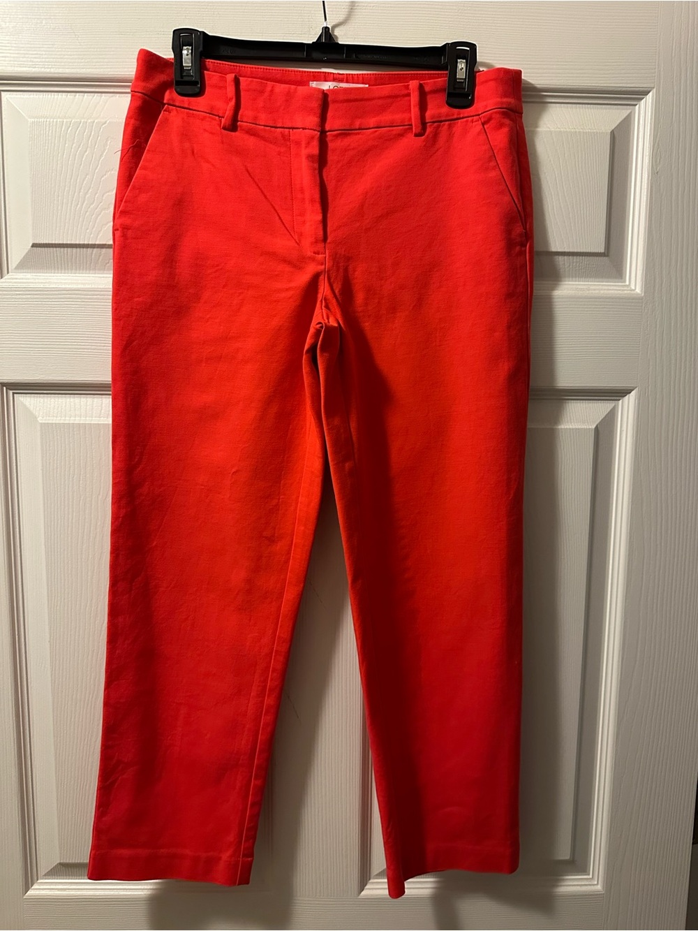 Women’s LOFT ‘Riviera Slim’ Red Ankle Pants - Size 4